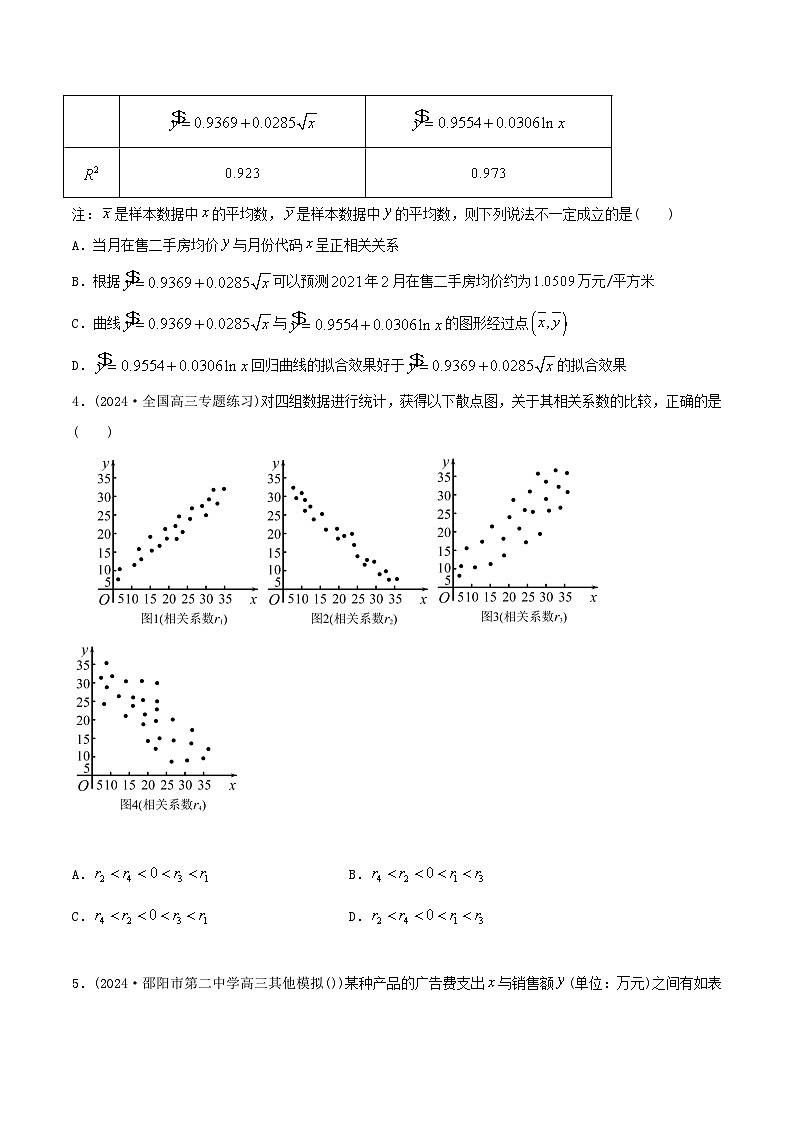 课时作业40 线性回归和独立性检验（学生版）第2页