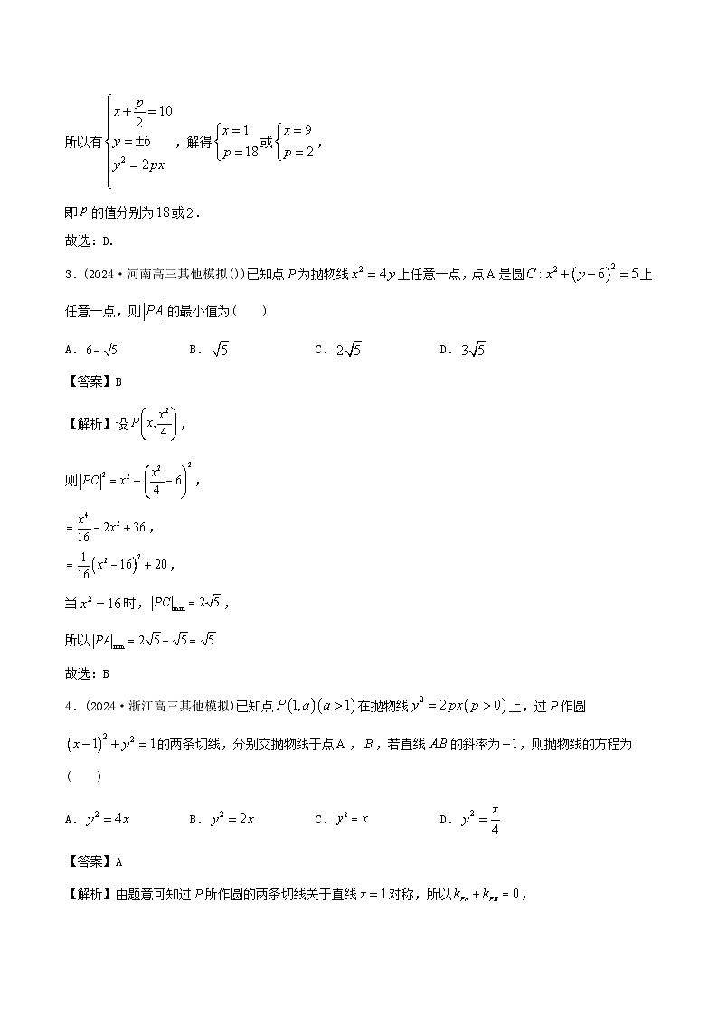 课时作业45 抛物线（教师版）第2页