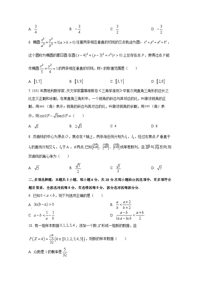 山东省青岛市2024-2025学年高三上册1月期末数学检测试题（含解析）第2页