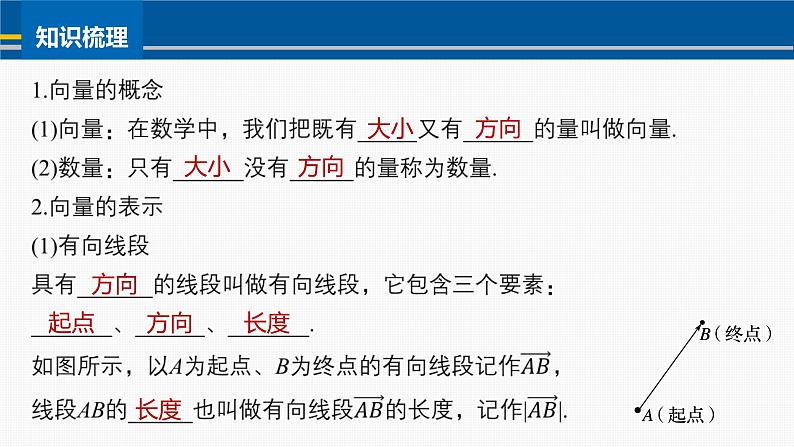 2024-2025学年第二学期高一数学人教A版必修二同步课件6.1  平面向量的概念第8页