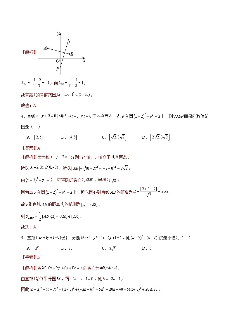 2024-2025学年高二数学同步精品试题（人教A版2019）第二章直线和圆的方程单元综合测试卷（Word版附解析）第2页