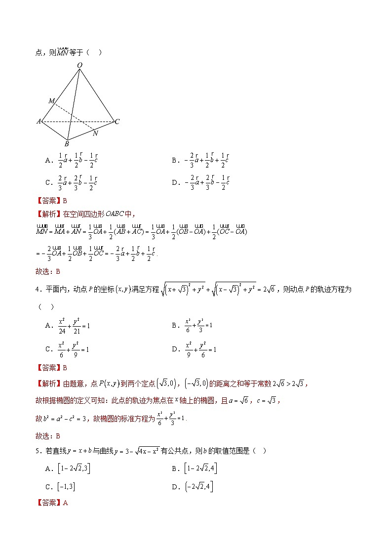 2024-2025学年高二数学同步精品试题（人教A版2019）期中考试押题卷02（Word版附解析）第2页