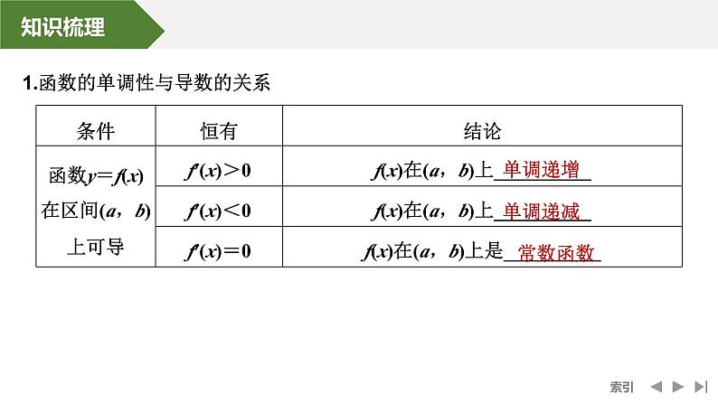 2025高考数学一轮复习-第3章-第2节 导数与函数的单调性（一）【课件】第5页