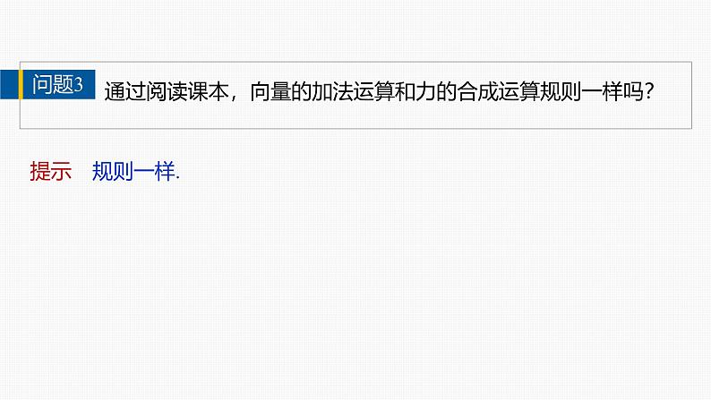 2024-2025学年第二学期高一数学人教A版必修二同步课件6.2.1　向量的加法运算第8页