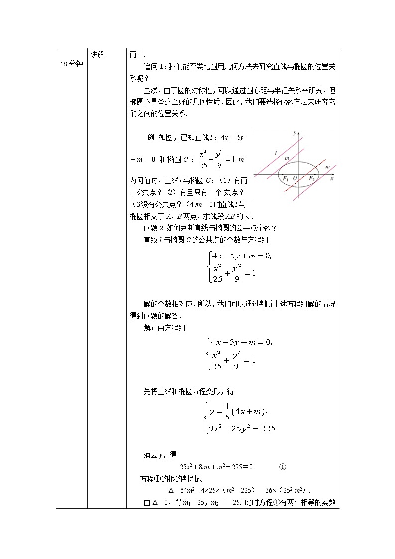 高二【数学(人教A版)】椭圆应用(2)-教学设计第2页
