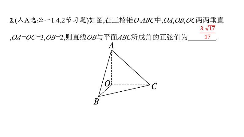 2025高考数学二轮复习-专题5 立体几何 第3讲 空间角、空间距离【课件】第6页