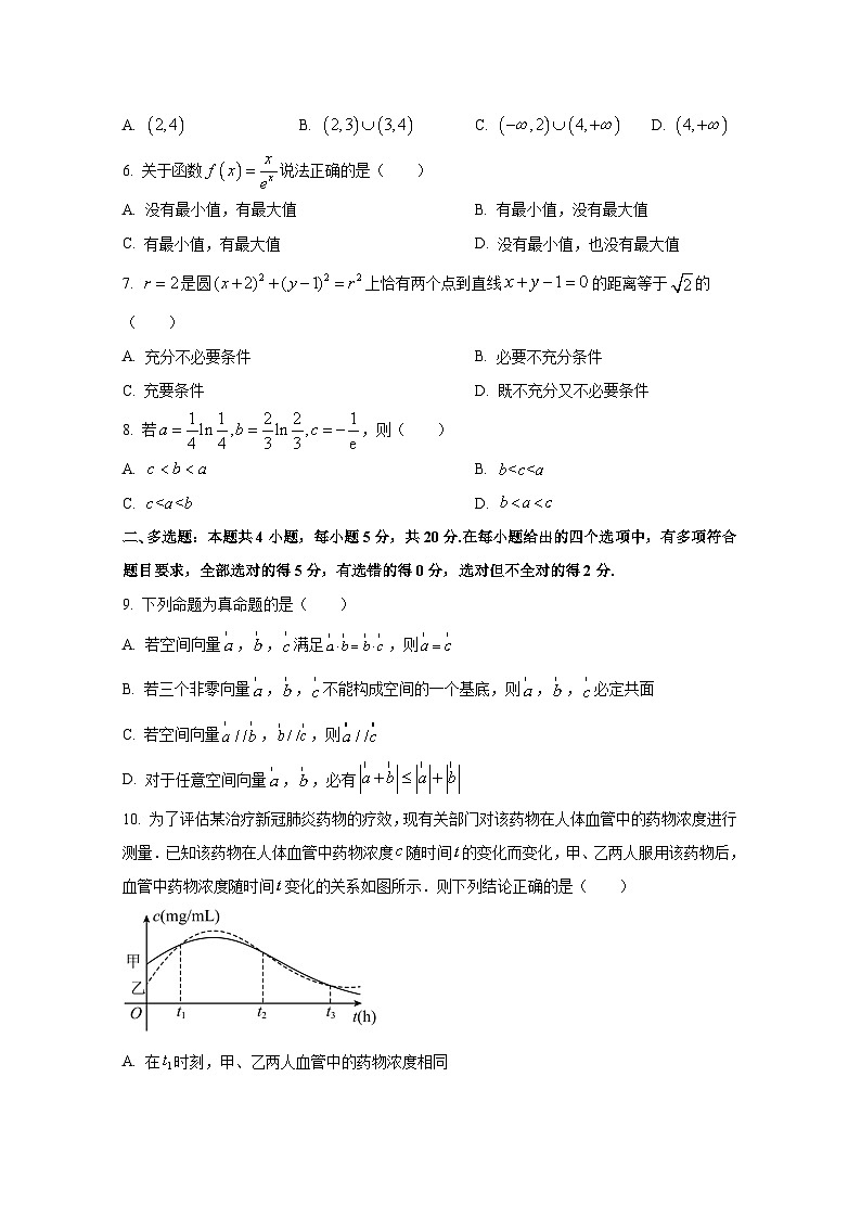 2024-2025学年湖南省长沙市长沙县高二上册期末数学检测试题（含解析）第2页