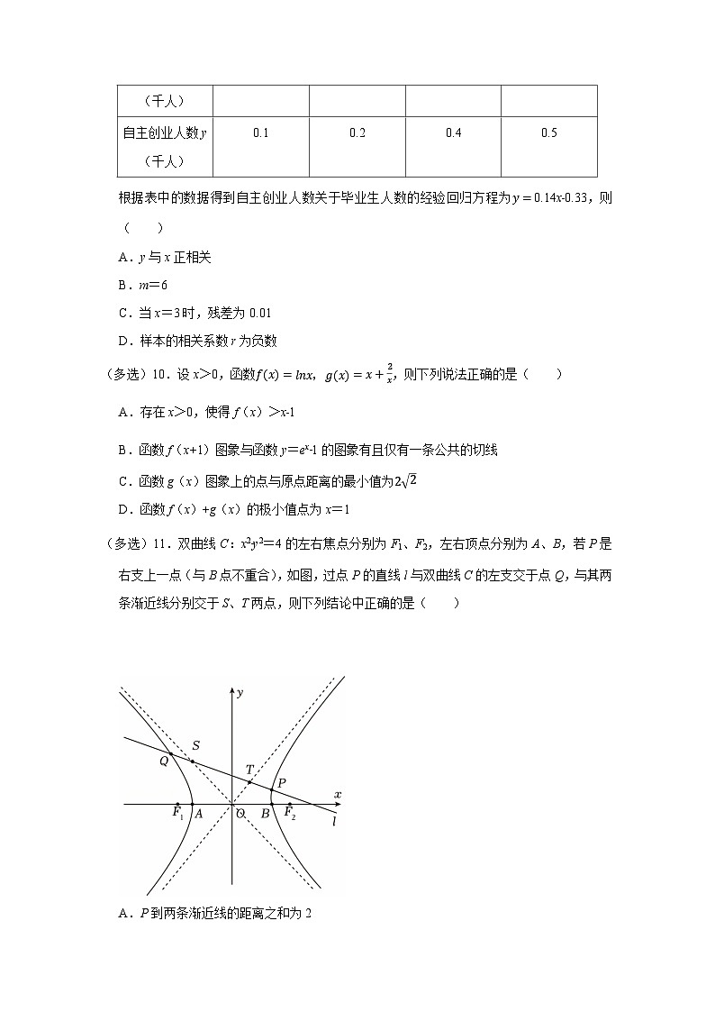 2024-2025学年四川省成都市高三上册月考数学检测试卷（一）附解析第2页
