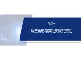 专题二　微创新　解三角形与其他知识的综合问题--2025年高考数学大二轮复习课件+讲义+专练
