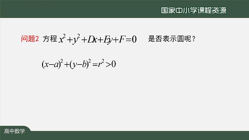 人教A版(2019)高二数学-圆的一般方程-【课件】第7页