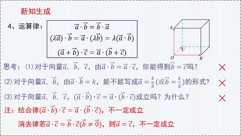 1.1 空间向量及其运算（第2课时）- 高二数学  同步教学课件（人教版A版2019 选择性必修第一册）第5页