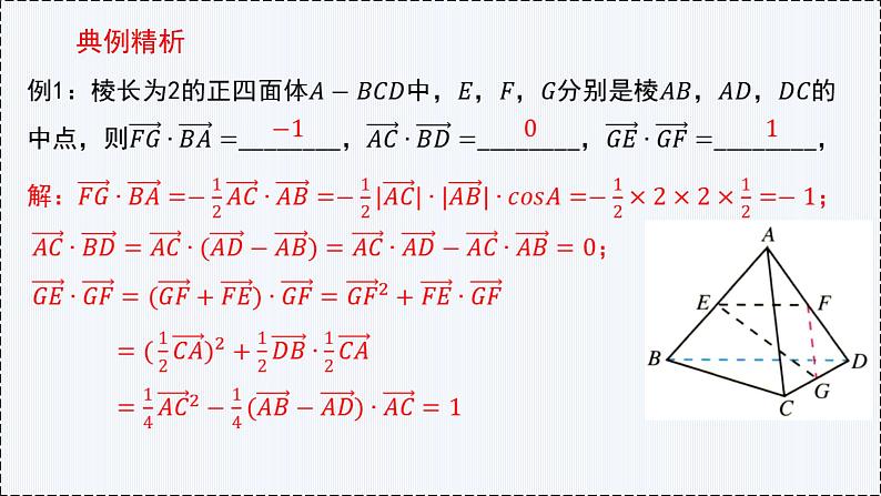 1.1 空间向量及其运算（第2课时）- 高二数学  同步教学课件（人教版A版2019 选择性必修第一册）第7页