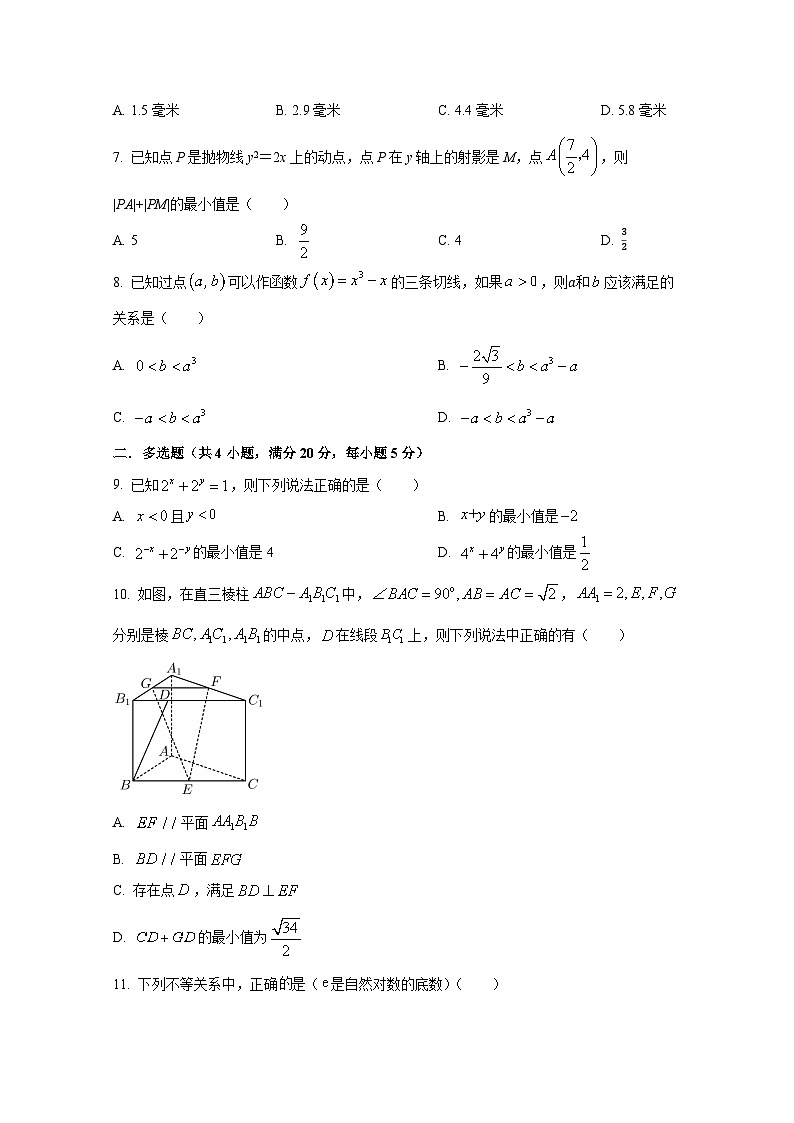 2024-2025学年湖南省岳阳市岳阳县高三上学期10月月考数学检测试题第3页