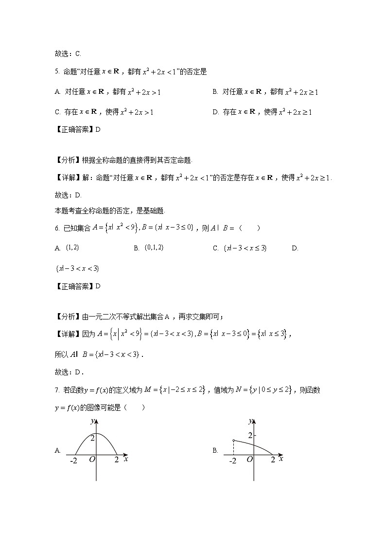 2024-2025学年山东省泰安市新泰市高一上学期期中数学学情检测试题（含解析）第3页