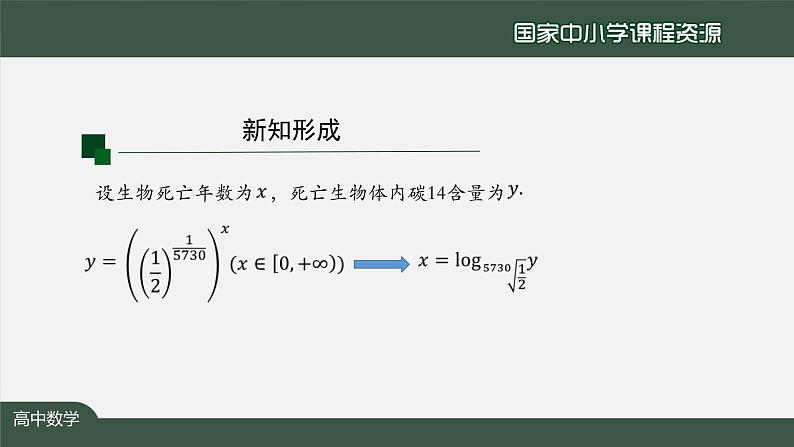 人教A版(2019)高一数学必修第一册-对数函数的概念-【课件】第8页