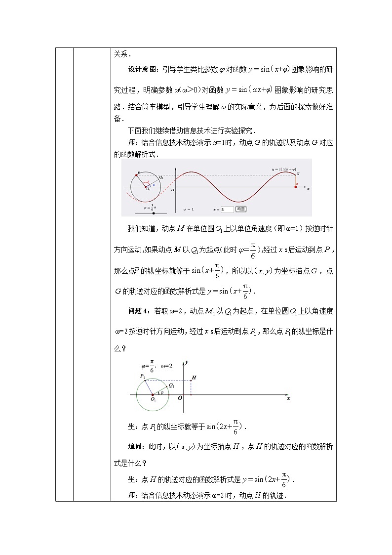 人教A版（2019）高一数学必修第一册函数y=Asin(ωx+φ)的图象(2)-教学设计第3页
