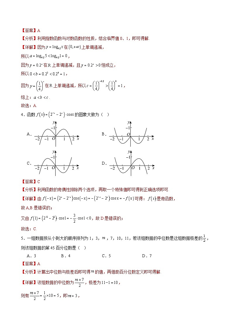 【开学摸底考】2024-2025学年春季期高三数学开学摸底考（天津专用）（全解全析）第2页