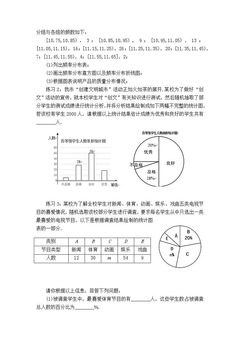 人教A版（2019）高中数学必修第二册--总体取值规律的估计(二)-3学习任务单第2页