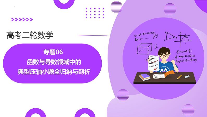 专题06 函数与导数领域中的典型压轴小题全归纳与剖析（课件）-2025年高考数学二轮复习讲练（新高考通用）第1页