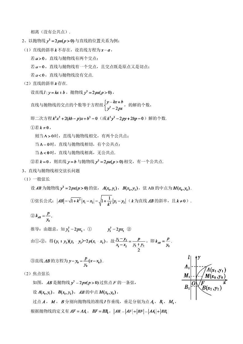 2024年高考数学一轮知识点复习—圆锥曲线的综合应用（原卷版）第3页