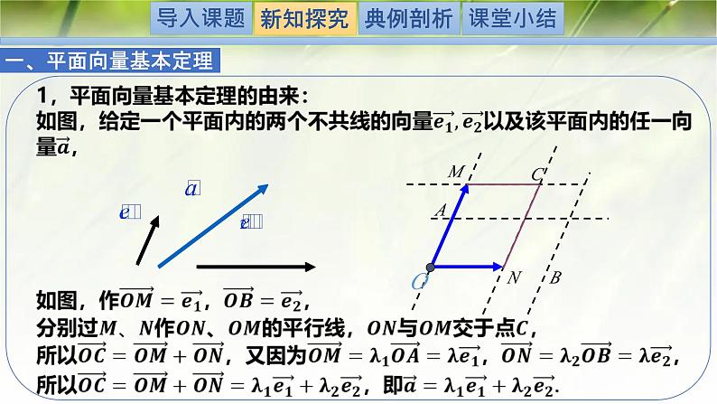 2.4.1平面向量基本定理（同步课件）-2024-2025学年高一数学（北师大版2019必修第二册）第4页