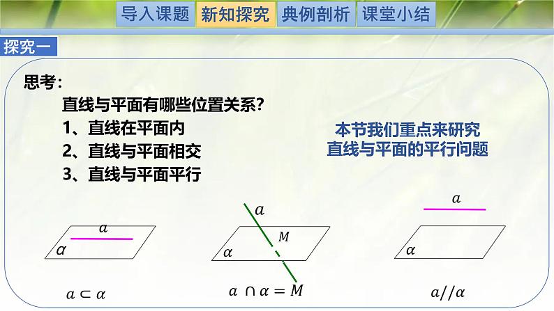 6.4.1 (第1课时)直线与平面平行（同步课件）-2024-2025学年高一数学（北师大版2019必修第二册）第3页