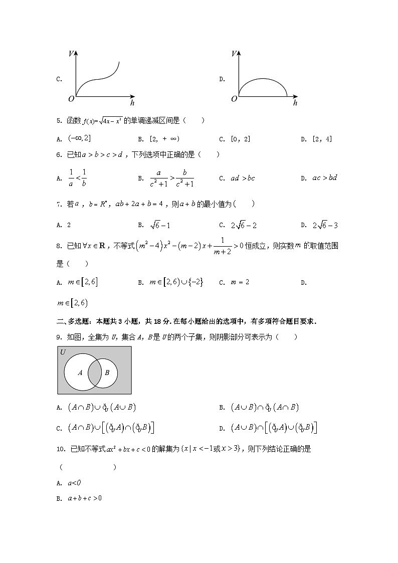 2024-2025学年湖北省武汉市高一上册9月月考数学学情检测试卷（含解析）第2页