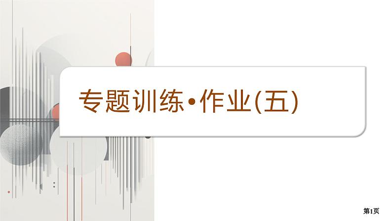 专题训练•作业5第1页