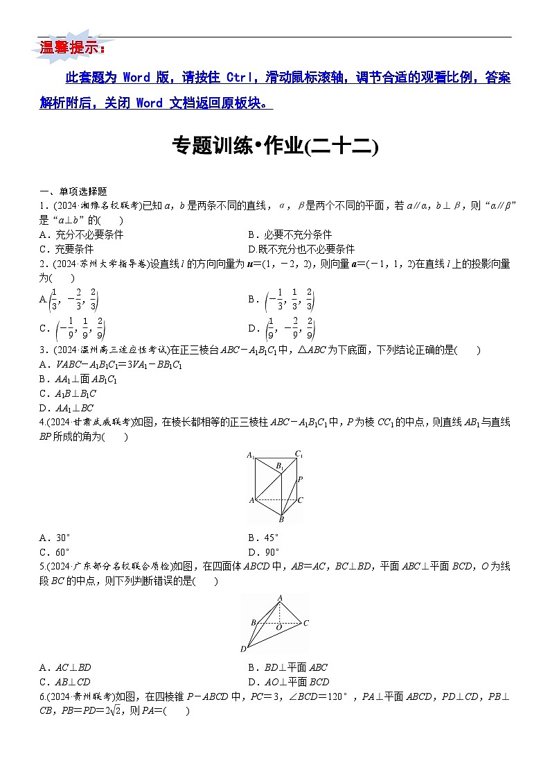 专题训练•作业22第1页