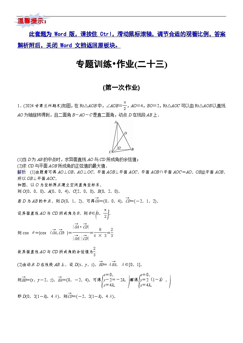 专题训练•作业23第1页