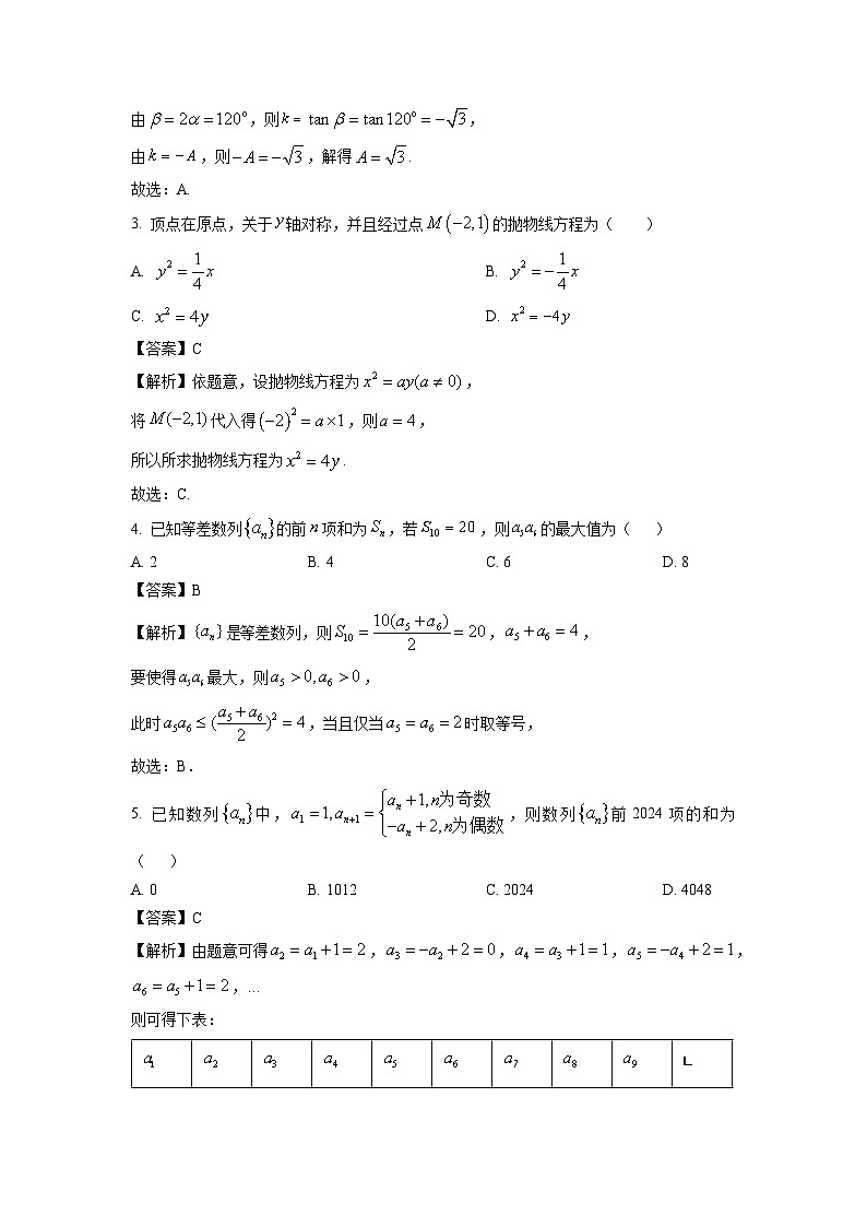 2024~2025学年河南省九师联盟高二上12月月考数学试卷（解析版）第2页