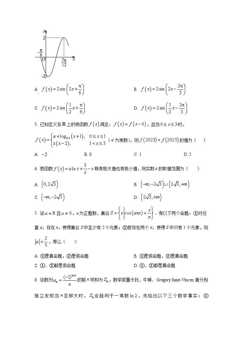 2025届山东省新高考适应性考试高三上册10月月考数学模拟试题（含解析）第2页