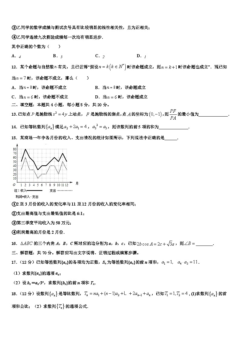 2025届山东省各地高考考前模拟数学试题含解析第3页