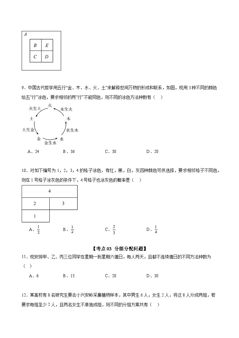选填04 排列组合与二项式定理（九大考点训练 真题模拟题练）-2025年高中数学二轮选填及解答突破讲练（新高考专用）（原卷版）第3页