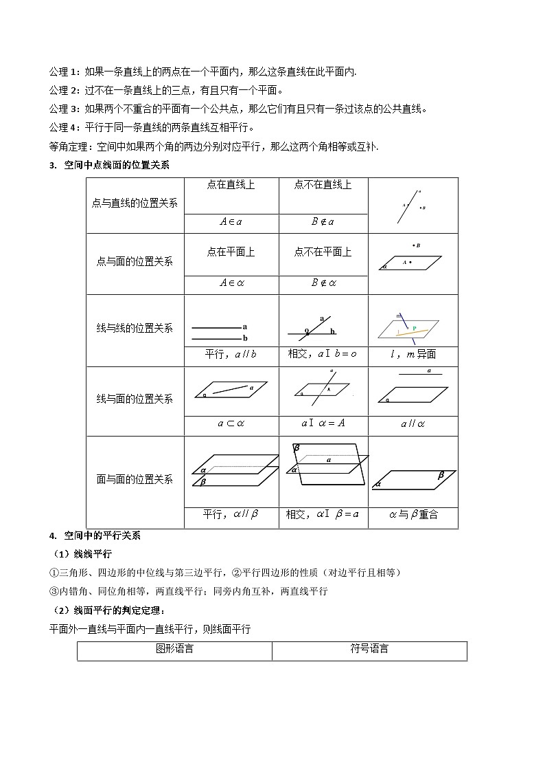 2025高考数学专项讲义第03讲空间中的平行关系(线线平行、线面平行、面面平行)(学生版+解析)第3页