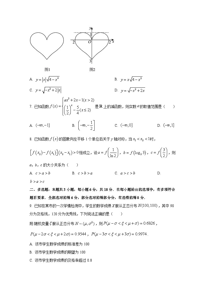 2024-2025学年广东省江门市高三上册第二次月考数学学情检测试题第2页