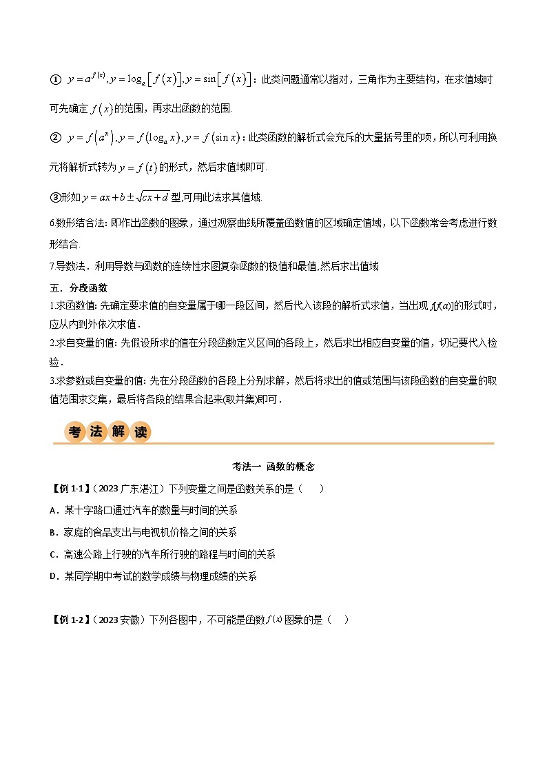 新高考数学一轮复习考点讲与练3.1 函数的概念及其表示（精讲）（学生版）第3页