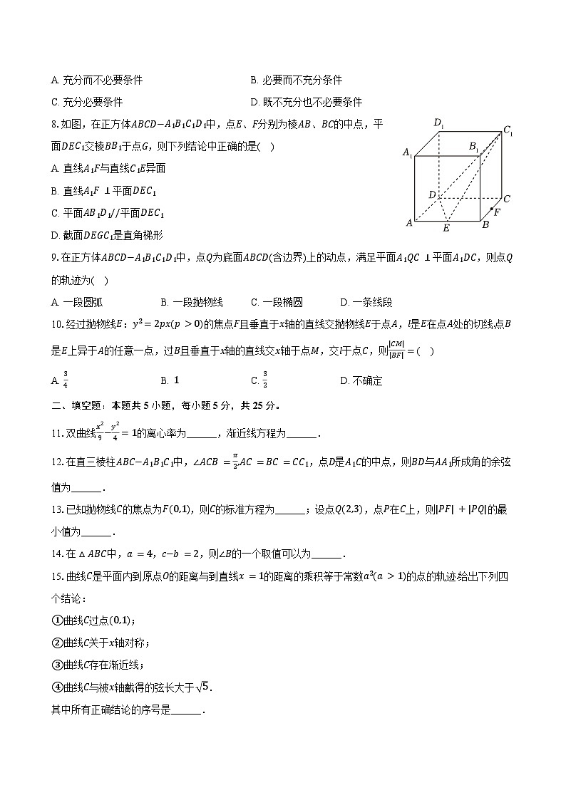 2024-2025学年北京师大附中高二（上）期末数学试卷（含答案）第2页