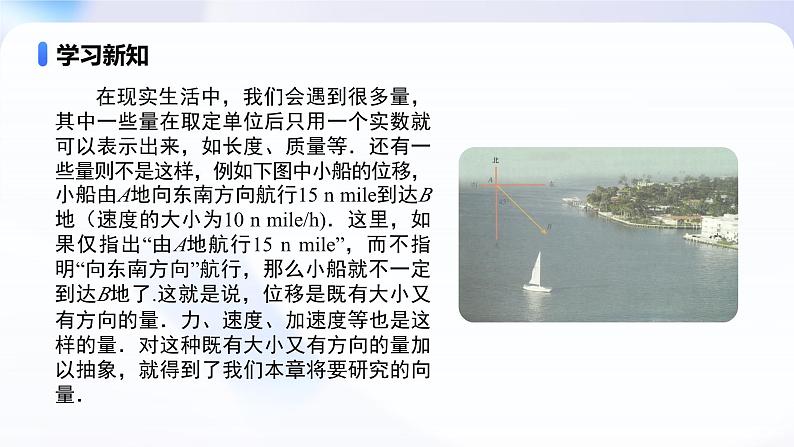 人教A版高一（下）数学必修第二册6.1平面向量的概念【教学课件】第5页