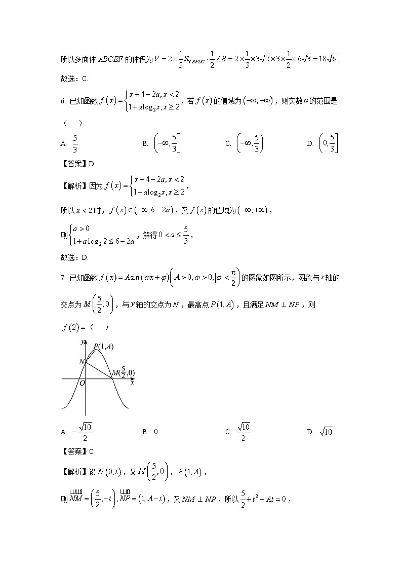 辽宁省葫芦岛市2025届高三(上)1月期末考试数学试卷（解析版）第3页