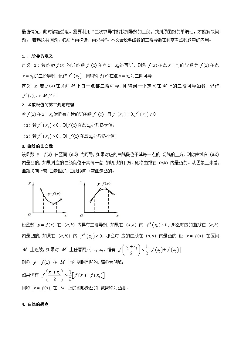 2025年高考数学第一轮复习考点讲与练第03讲利用二阶导函数解决9类函数问题(高阶拓展、竞赛适用)(学生版+解析)第2页