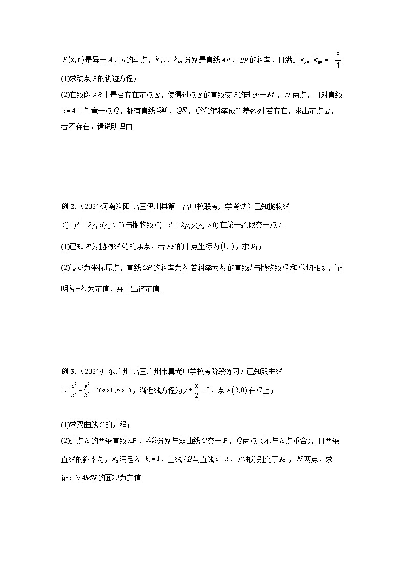 2025年高考数学核心考点归纳第73讲、斜率题型全归纳特训(学生版+解析)第2页