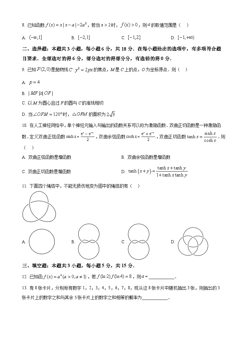 2025年1月普通高等学校招生全国统一考试适应性测试（八省联考）数学试题第2页
