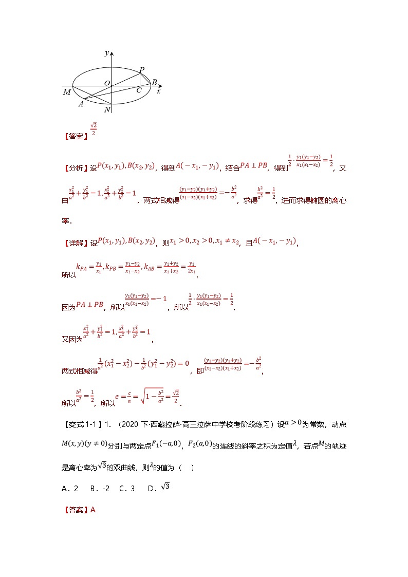 新高考数学二轮复习重难点题型突破练习专题40 圆锥曲线二级结论之第三定义十一大题型汇总（解析版）第2页