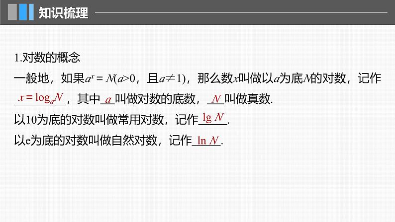 2024年高考数学一轮复习第2章　2.8　对数与对数函数主干知识讲解课件第5页