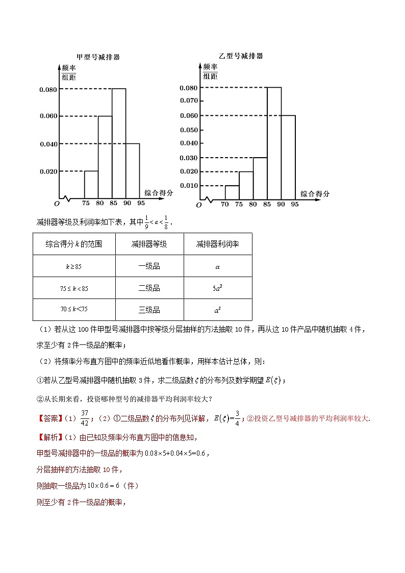 新高考数学一轮复习考点题型训练 9.10统计概率和其他专题综合（精讲）（解析版）第3页