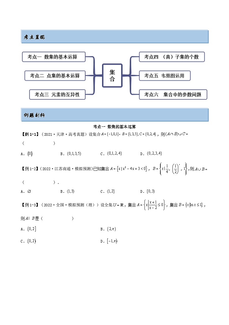 新高考数学一轮复习讲与练1.1 集合（精讲）（基础版）（原卷版）第2页