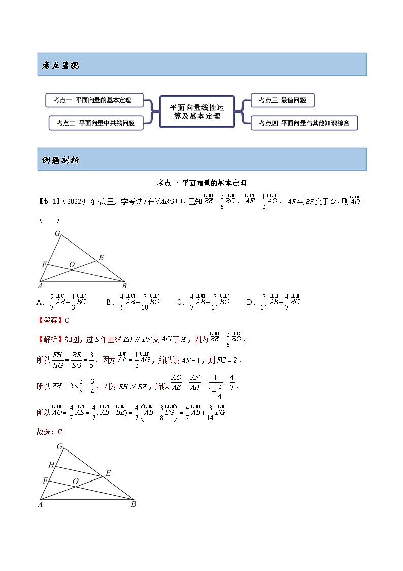 新高考数学一轮复习讲与练10.1 平面向量的线性运算及基本定理（精讲）（提升版）（解析版）第2页