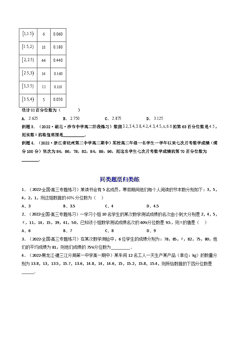 (艺考基础)新高考数学一轮复习精讲精练第02讲 用样本估计总体 (高频考点，精讲）（原卷版）第3页