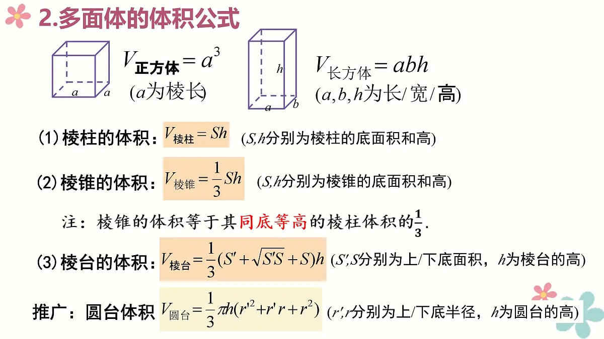 8.3 简单几何体的表面积与体积(2个课时)-2025年人教版高中数学必修第二册同步课件第7页